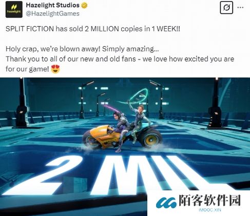 《双影奇境》发售一周销量破200万 官方很震惊