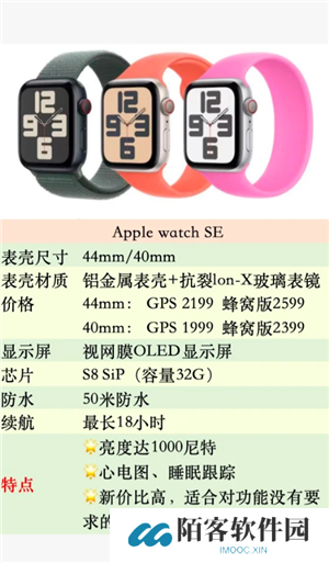 苹果手表se和s10的区别 苹果手表se和s10哪个值得入手