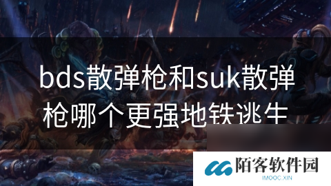 bds散弹枪和suk散弹枪哪个更强地铁逃生