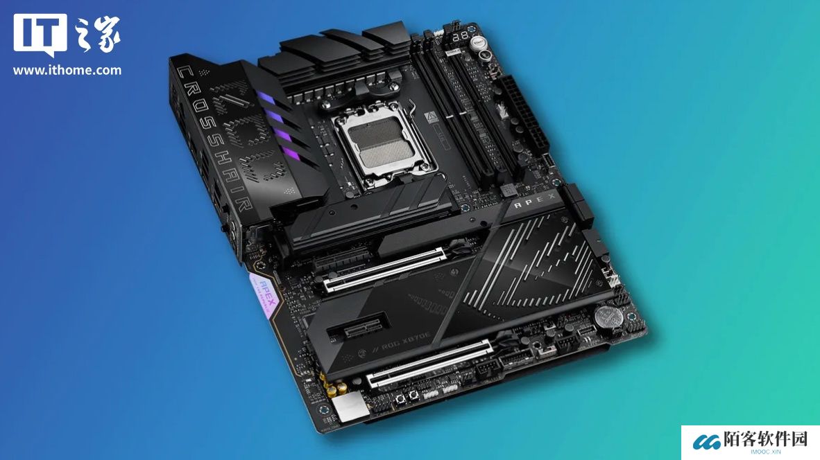 华硕推出 ROG Crosshair X870E Apex 主板，悄悄更新“易拆设计”降低显卡金手指损伤概率