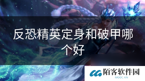 反恐精英定身和破甲哪个好