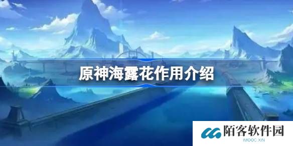 原神海露花作用介绍-原神海露花是什么